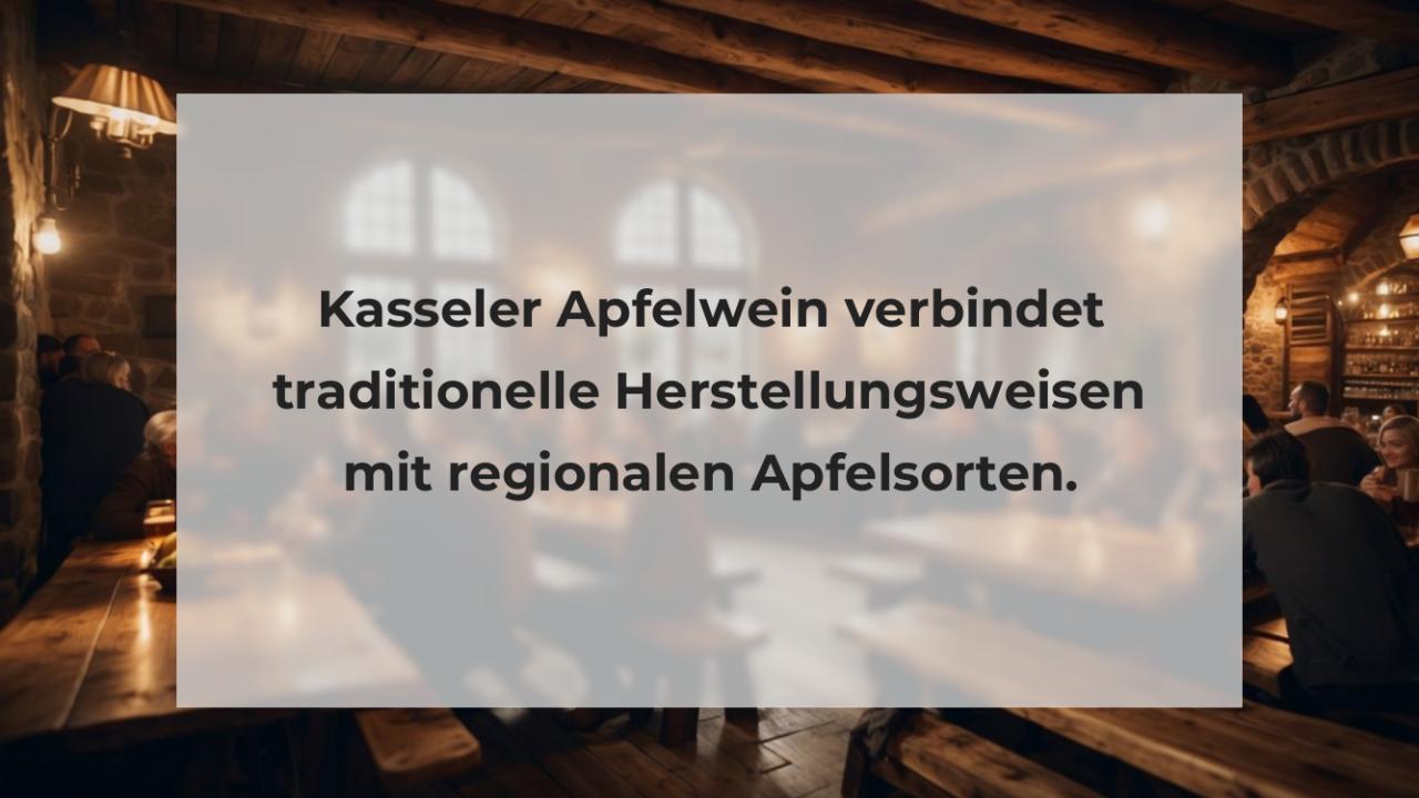 Kasseler Apfelwein verbindet traditionelle Herstellungsweisen mit regionalen Apfelsorten.